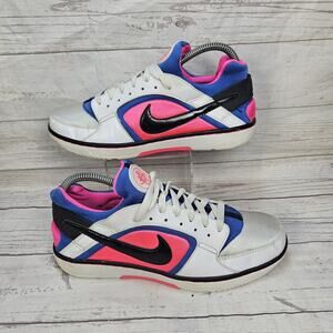 Nike Womens Air Huarache Run 385433-102 Running Shoes Sneakers Size 9 Pink Blue